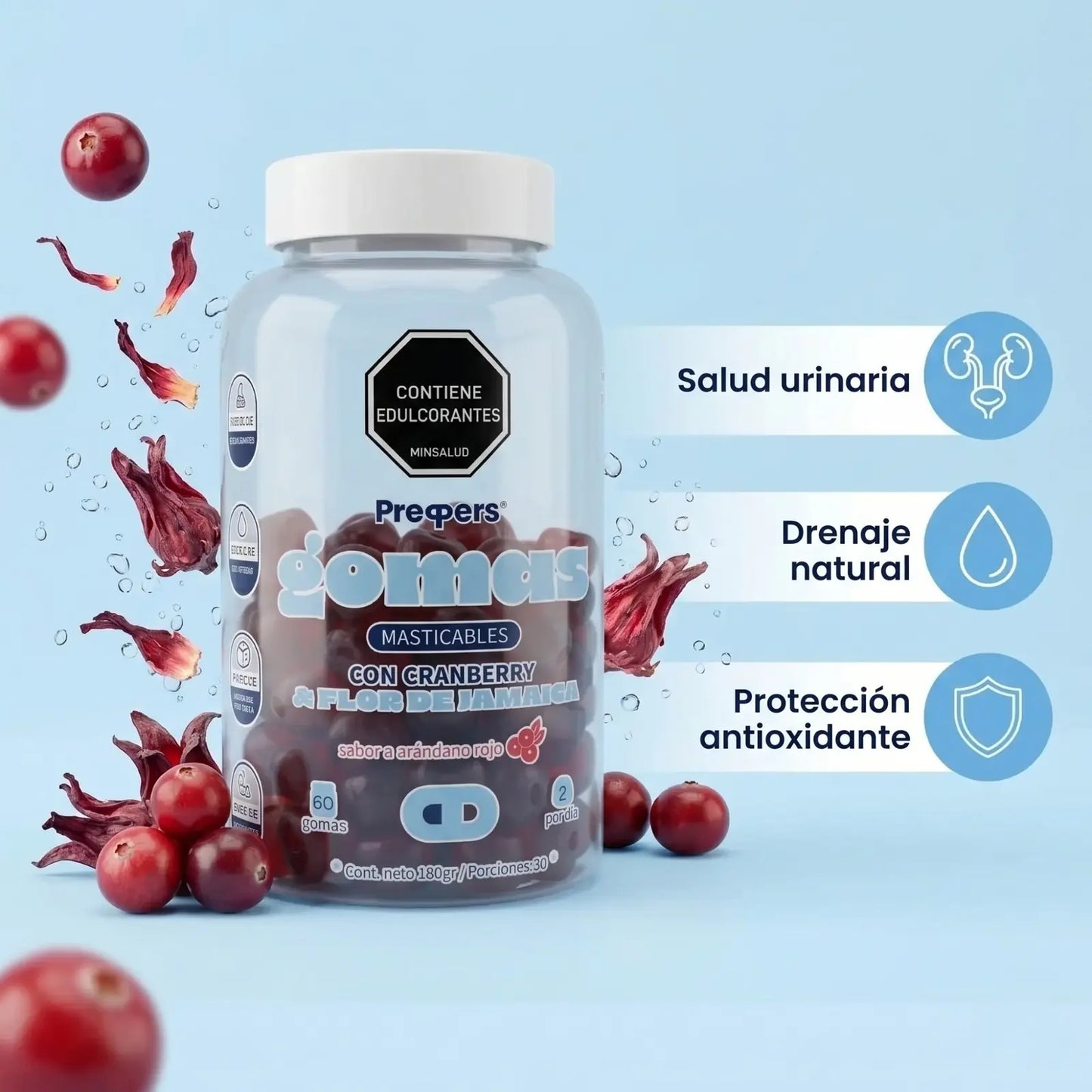 Gomas Cranberry & Flor de Jamaica